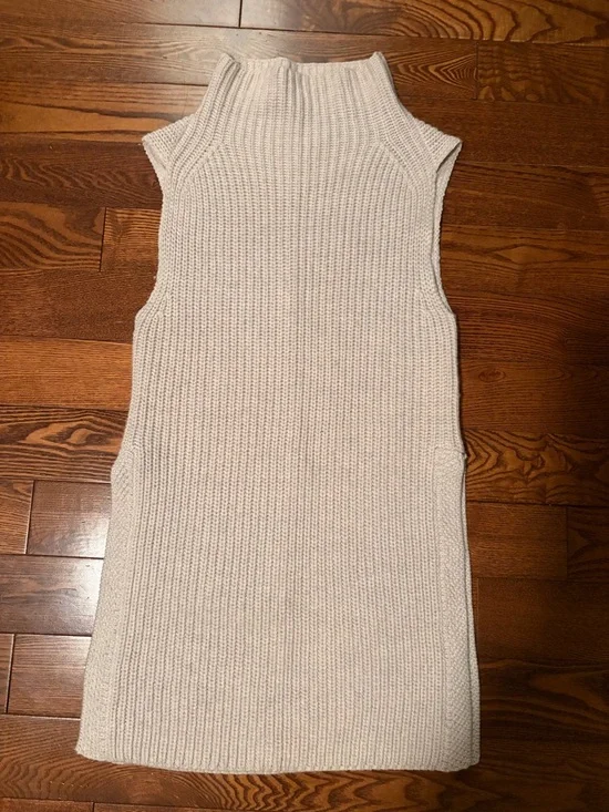 Wilfred Cream Ribbed Turtleneck Sweater - Picture 2 of 6